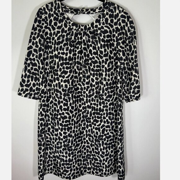 kate spade Dresses & Skirts - Kate SPADE Black White Leopard Print A-Line Dress Classy Dress 14